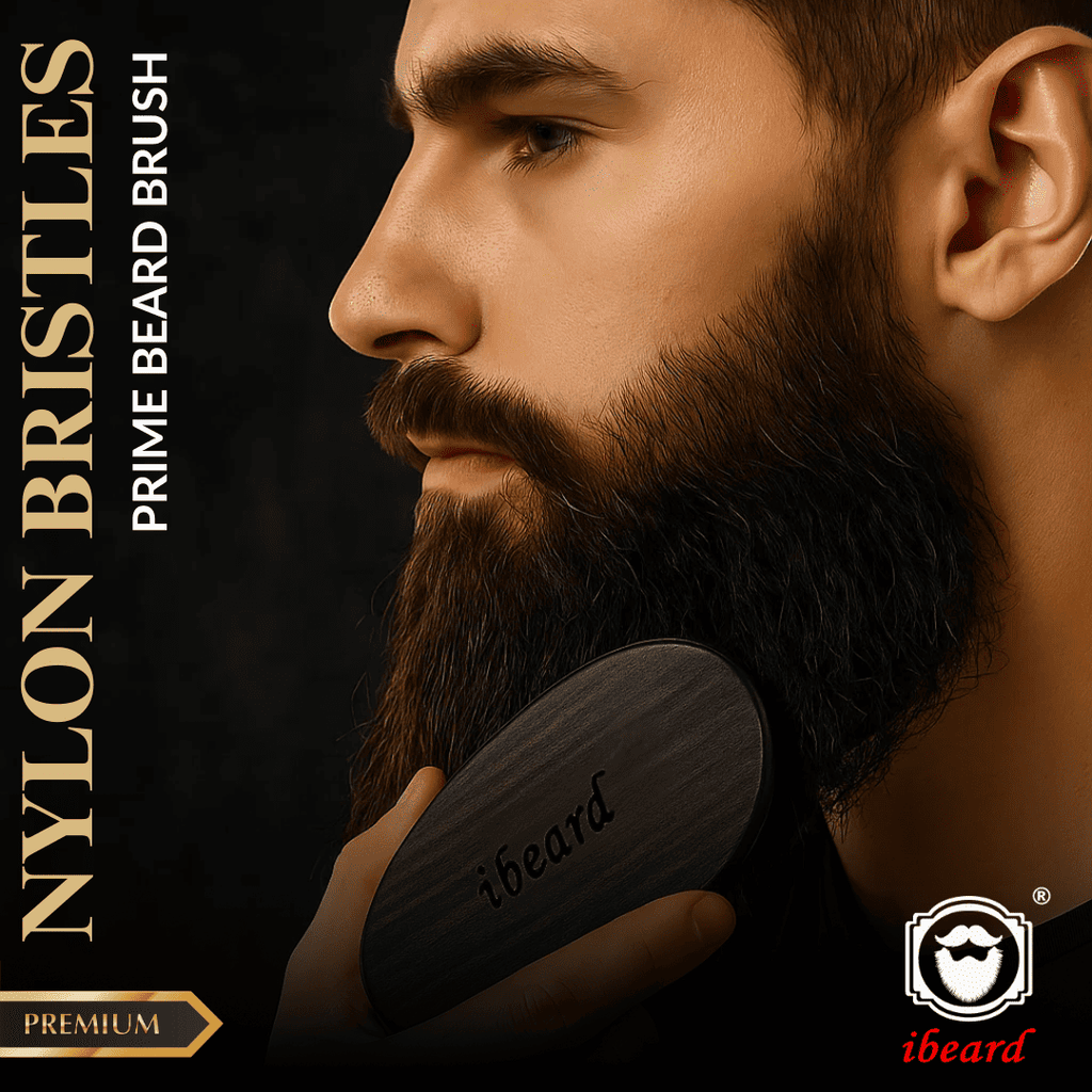 ibeard PRIME Nylon Bristles Beard Brush