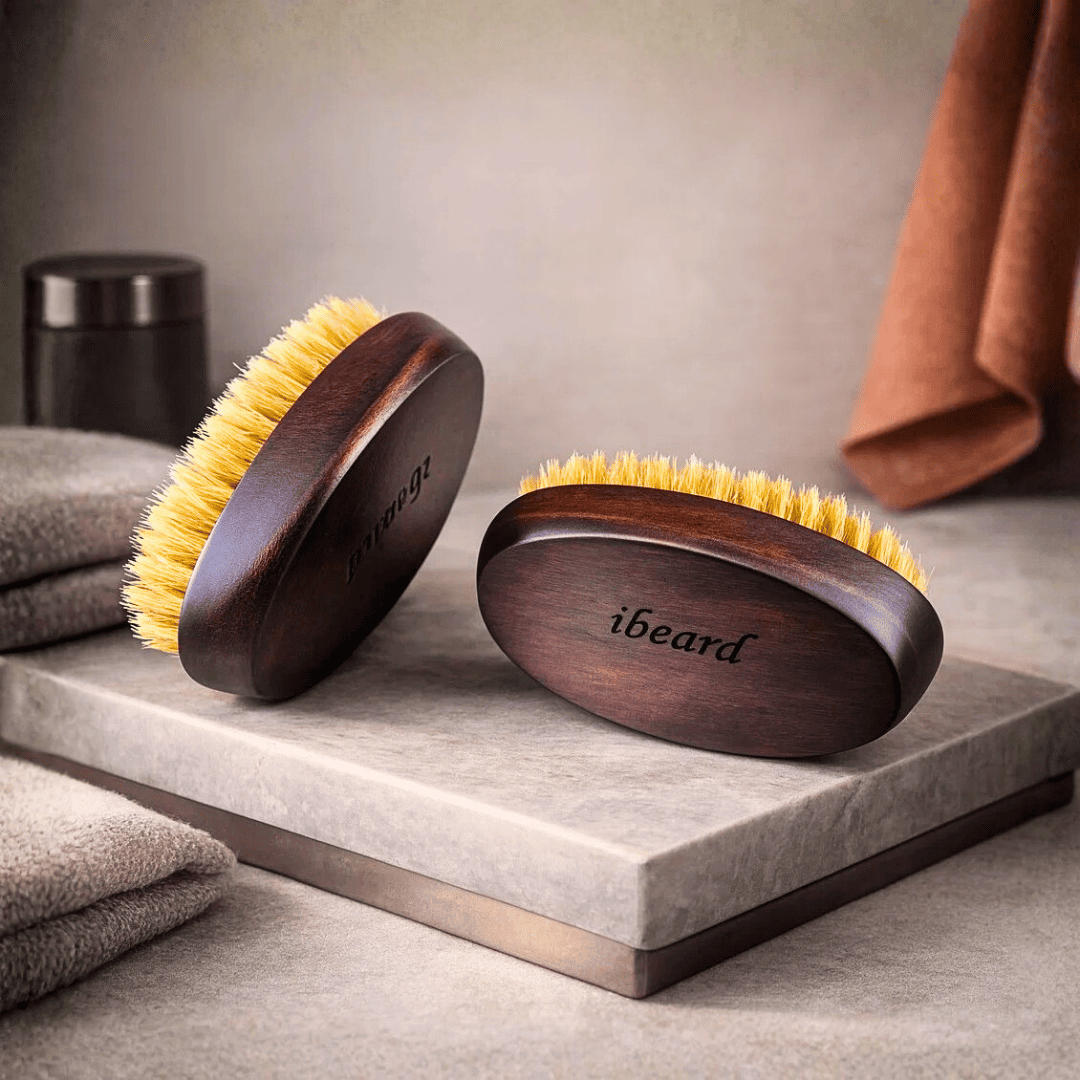 ibeard ELITE Boar Bristles Beard Brush